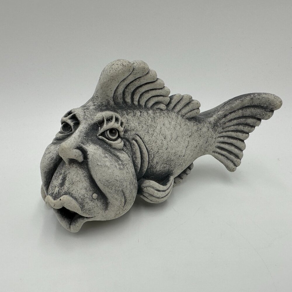 Vintage 6" Dorothy the Girl Fish Stone Figure by Carruth Studios